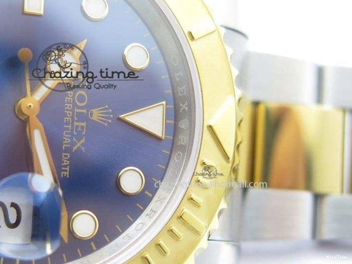 MiroTime 0207 Unisex Yacht-Master 116622 JF Best Edition SS YG Blue Dial On Bracelet A 3916